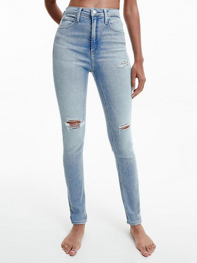 Calvin Klein USA High Rise Skinny Womens Jeans Blue 1504236-HG